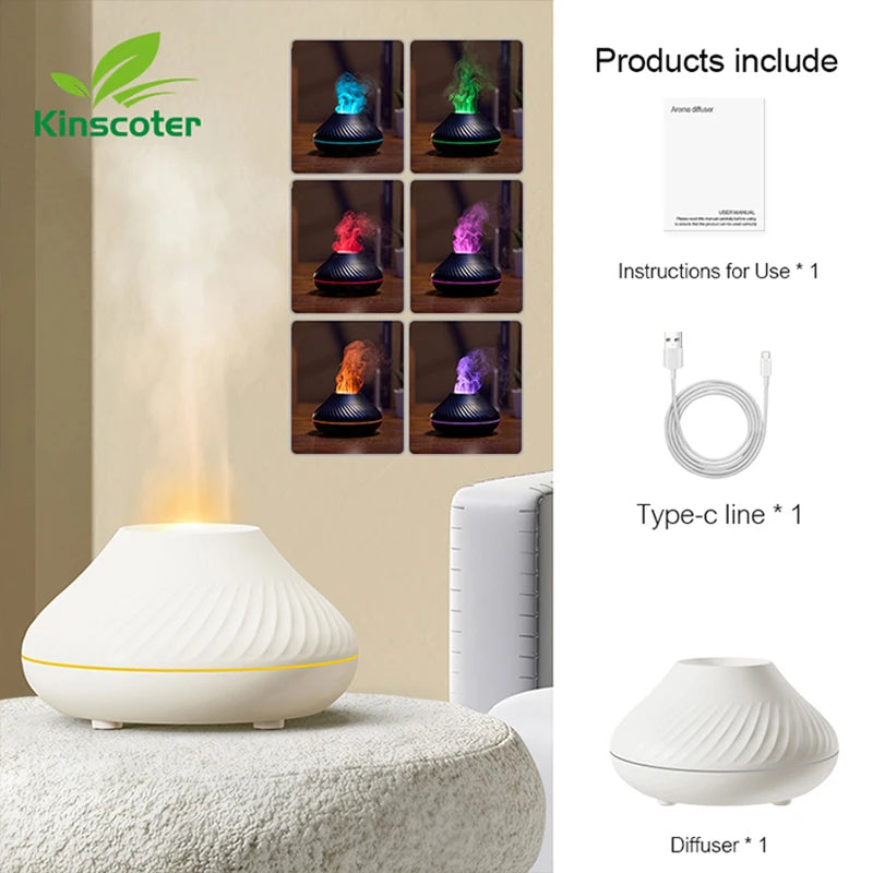 IgnisFlame™ LED Volcano Humidifier