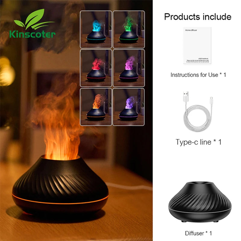 IgnisFlame™ LED Volcano Humidifier