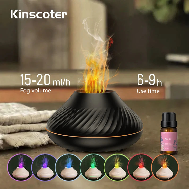 IgnisFlame™ LED Volcano Humidifier