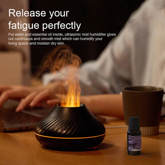 IgnisFlame™ LED Volcano Humidifier